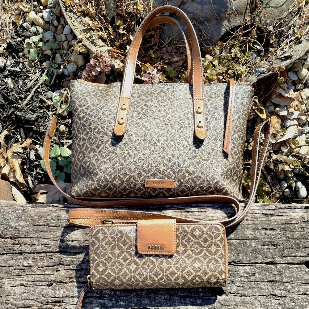 Fossil bag and matching wallet